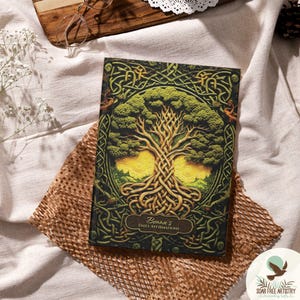 Tree of Life Journals, Personalized Celtic Knot Nature Notebook, Ireland Journal for Him Her, Celtic Artwork