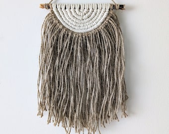 Makramee Halbkreis Wandbehang