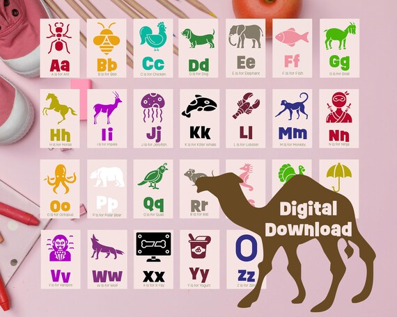 Spark Early Literacy with Vibrant Alphabet Cards | Engaging Learning Activities | Early Reading Materials | Educational Alphabet Cards