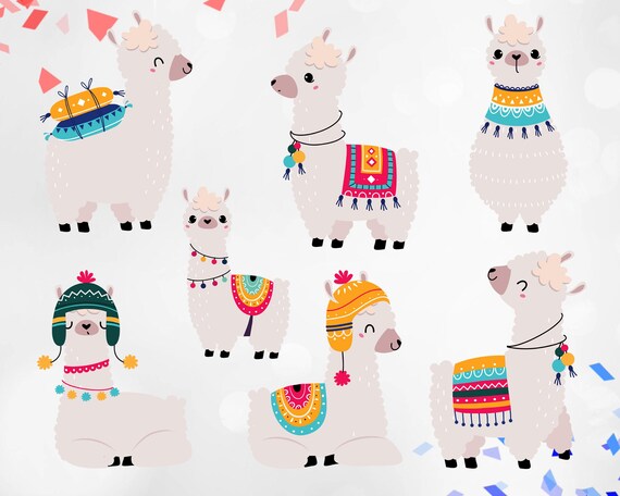 High-Quality PNG Alpaca Clipart | Cute & Versatile Designs | High-quality PNG Clipart | Charming Alpaca Illustrations