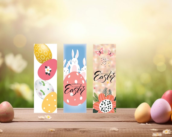 Easter Bookmarks - for Kids and Adults | Printable Easter Bookmarks | Easter Gifts for Book Lovers | Easter stationery ideas