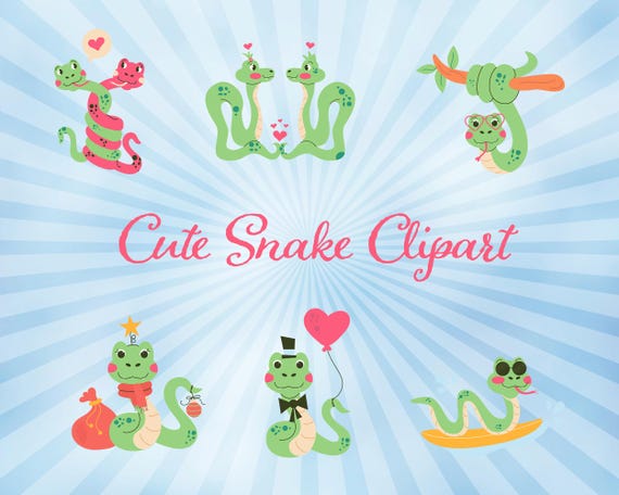 Animal Clip Art for Kids, Nursery Decor, Stickers & Invitations | Reptile Digital Download