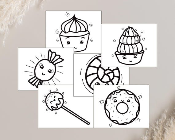 Cute Kawaii Colouring Pages – Adorable Food-themed Printable Sheets | Fun and Relaxing Kawaii Colouring Pages for all Ages | Kawaii Art