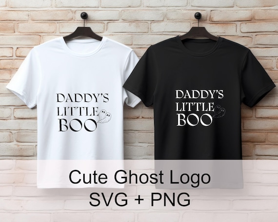 Minimalist Ghost Couple Halloween Logo | Spooky SVG and PNG Design for T-Shirt, Stickers & Merch