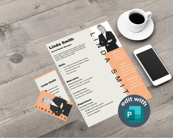Impress with Customizable CV and Matching Business Card Bundle | CV and Business Card Bundle | Professional Branding Bundle