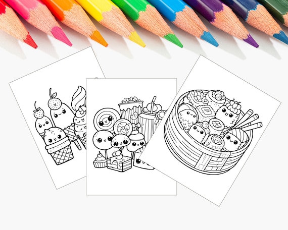 Kawaii Coloring Pages – Cute Printable Colouring Sheets for Kids & Adults | Cute Colouring Pages Printable | Kawaii Animal Colouring Sheets