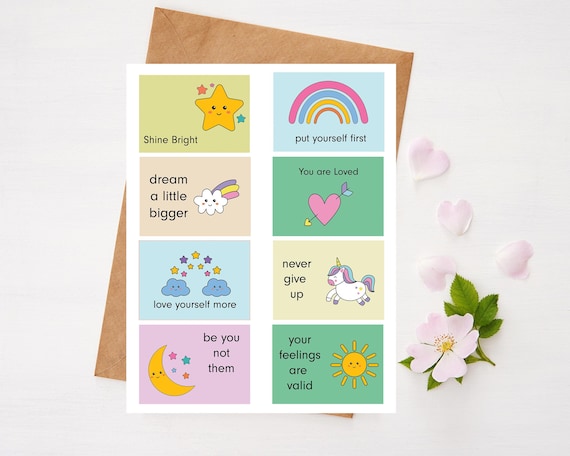 Kids Affirmation Cards | Positive Self-Love Motivation (Printable Download)