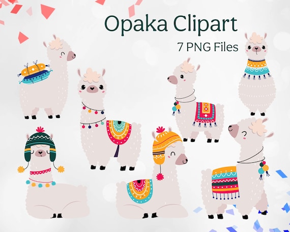 Alpaca PNG Clipart | Versatile Designs | Charming Alpaca Illustrations