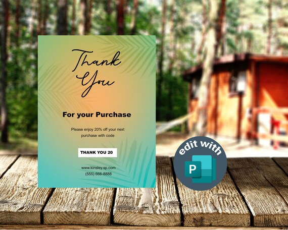 Create Memorable Thank You Cards: Editable Designs for Customers & Clients | Customizable Appreciation Notes | DIY Thank You Notes