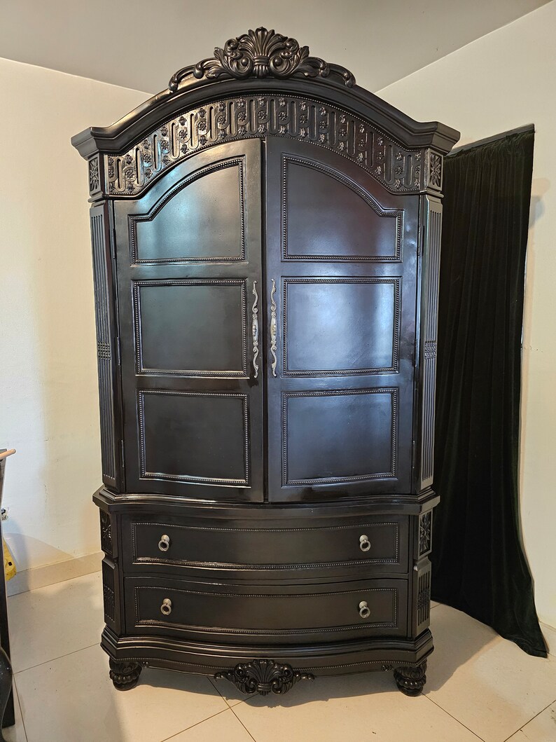 Black Goth Styled 2 Piece Armoire green Chair Not Included - Etsy