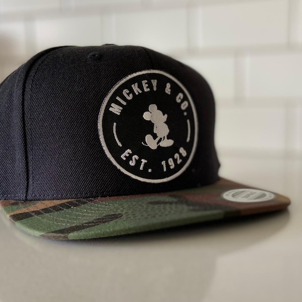 Mickey Mouse Patch Hat: Adult & Kids Trucker Snapback