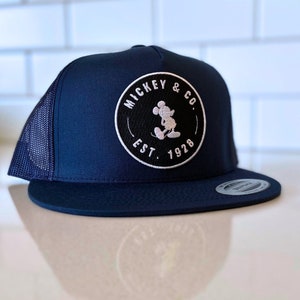 Mickey Hat- The OG Patch Mickey and Co | Adult and Kids Sizes Trucker and Snapback | Mickey Mouse Hat | Disney Themed Patches Magic Kingdom