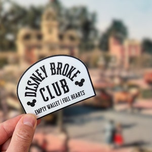 Disney Broke Club Sticker | Waterproof Vinyl Decal
