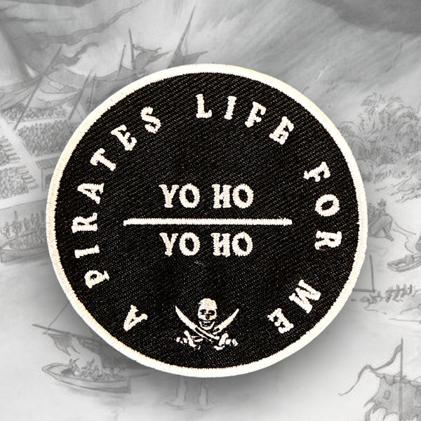 IN STOCK Now A Pirates Life For Me Patch | Disneyworld and Disneyland Pirates of the Caribbean | Embroidered Iron On Patch | 2.5 x 2.5 inch