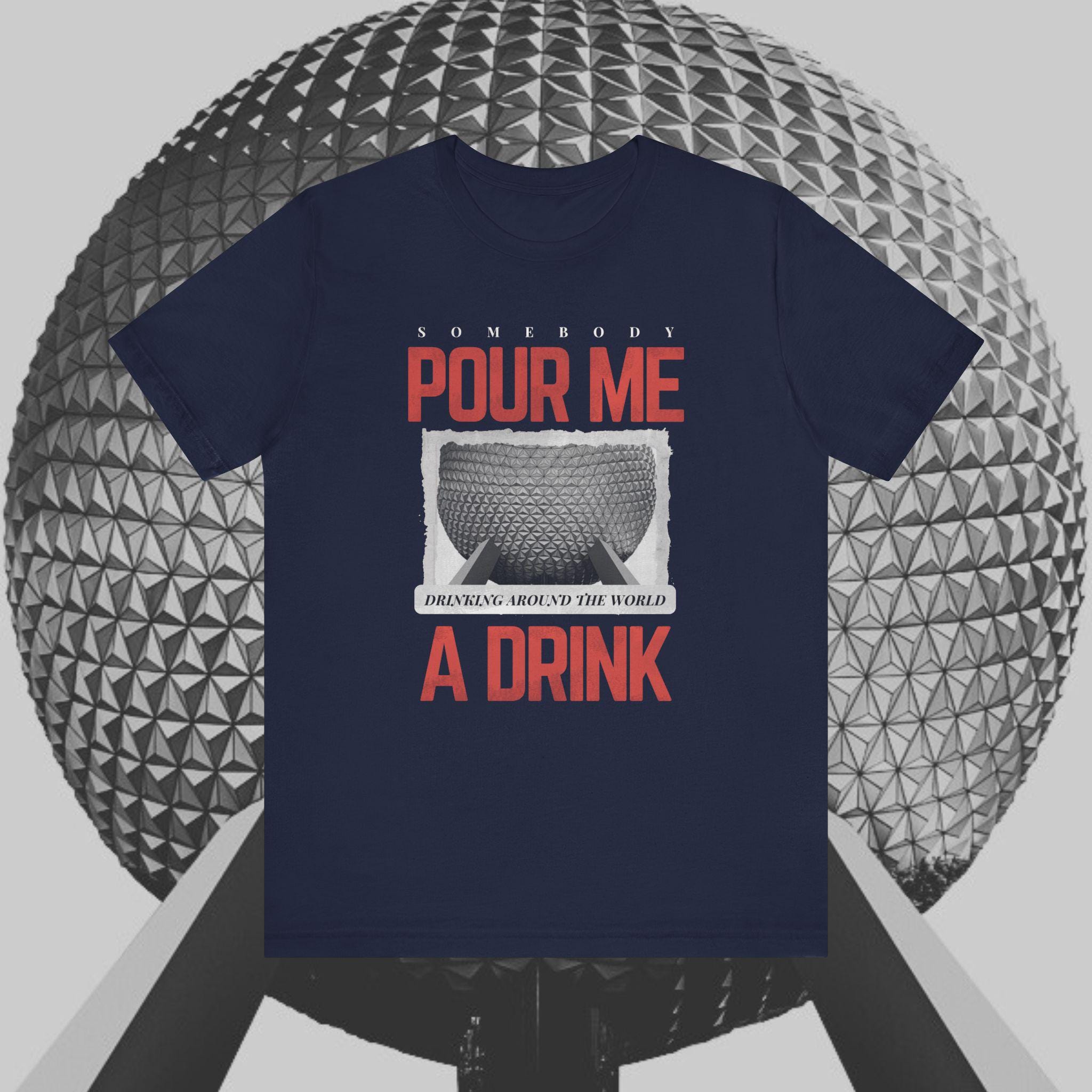 エプコット 世界一周ドリンクTシャツ - ドリンクを注いでください 
