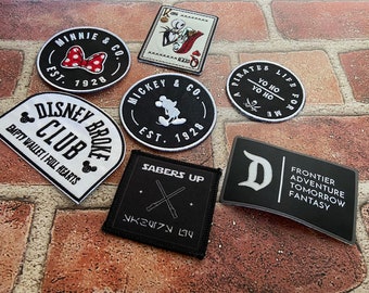 Disney Parks Iron-On Patch Set | Mickey, Pirates, Star Wars