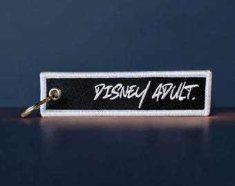 Disney Adult Embroidered Keychain | Disneyland, Disneyworld, Disney Parks