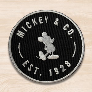 Mickey Mouse Inspired Iron on Patch, Large Mickey Mouse Inspired