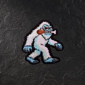 Matterhorn Yeti Embroidered Patch: Hungry Harold Disneyland Inspired Iron-On