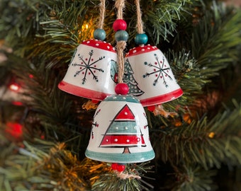 Christmas Ornaments Bells for Holiday Home Decor | Personalized Gift for Family