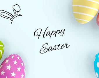 Printable, Happy Easter card, digital easter card