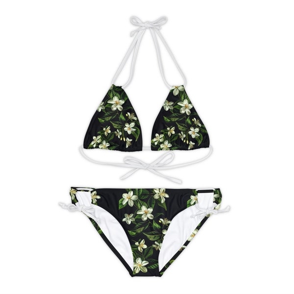 women's swimwear, jasmine flower design, boho style, women's summer clothes, mothers day gifts, flower lovers