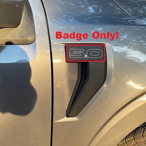 5.0 Fender Vent Badge (Pair) for 2021+ Ford® F150