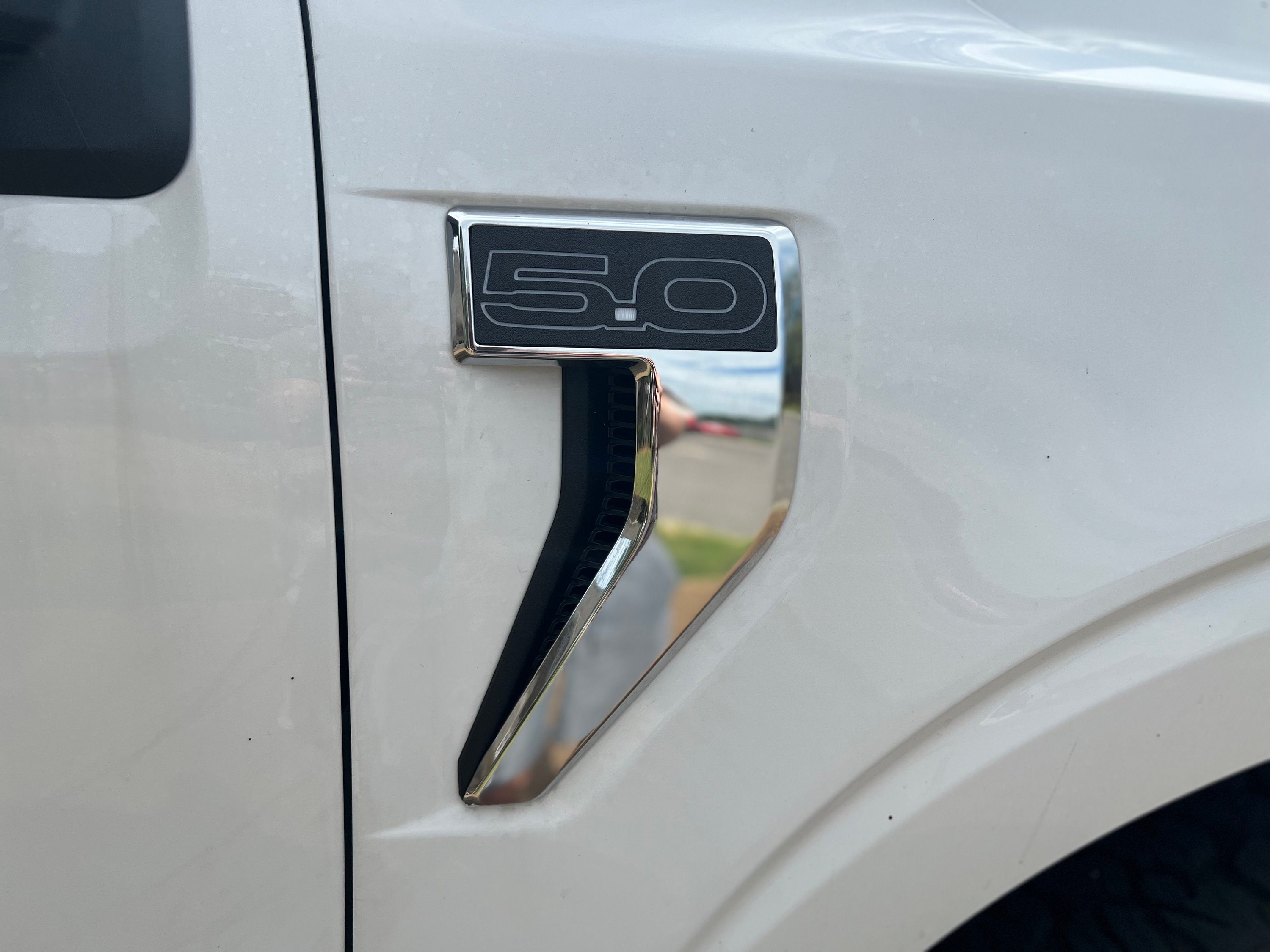 Fits For F150 2021 2022 Side Fender Badge Emblem Air Vent Cover ABS - View #2