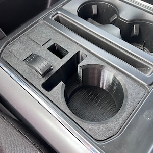 Rocker Switch Mount with Cupholder and Phone Slot Adapter for 2021+ Ford® F150