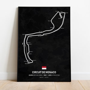 F1 サーキット ド モナコ ポスター - モンテ カルロ、モナコ - F1 グランプリ ポスター - フォーミュラ 1 ポスター - F1 ウォール アート ギフト - デジタル ダウンロード