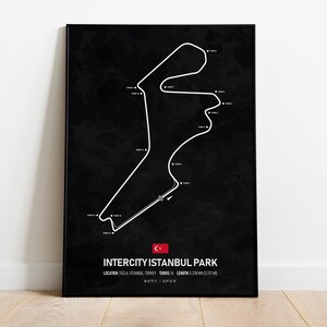 F1 Circuit Intercity Istanbul Park Poster - Istanbul, Turkey - F1 Grand Prix Poster - Formula 1 Poster - F1 Wall Art Gift - Digital Download