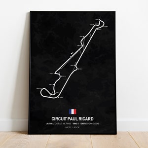 F1 Circuit Paul Ricard Poster - Le Castellet, France - F1 Grand Prix Poster - Formula 1 Poster - F1 Wall Art Gift - Digital Download
