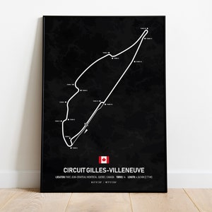 F1 Circuit Gilles-Villeneuve Poster - Montreal, Quebec, Canada - F1 Grand Prix Poster - Formula 1 Poster - F1 Wall Art - Digital Download