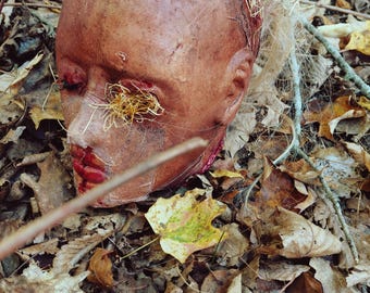 Severed Corpse Head - Horror SFX Latex Prop, Texas Chainsaw Massacre, Ed Gein, Halloween Decor