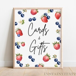 Cards and Gifts Sign Berry First Birthday Invitation Berry 1st Birthday Digital Invitation Berry Invitation BF2