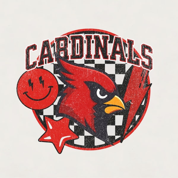 Cardinals Mascot PNG: T-Shirt Sublimation Design (Digital Download)