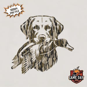 Camo Dog with Duck png | boys camo hunting png, retro Camo duck hunting labrador retriever image print file for boys men women