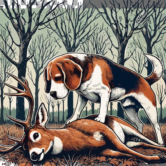 Beagle Hunting Decal Buy Beagle Dog Stdh Style Hunting Decal Sticker Online