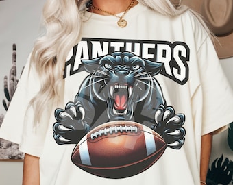 Design de sublimação do mascote do futebol americano Panthers (download digital em PNG)