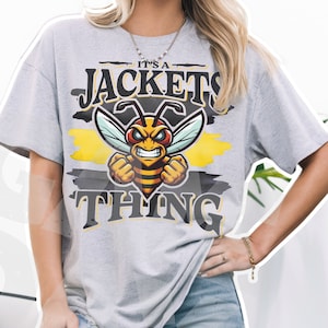 its a jackets thing png yellow Jackets png | yellow Jackets sublimation | yellow Jackets mascot design hornets png