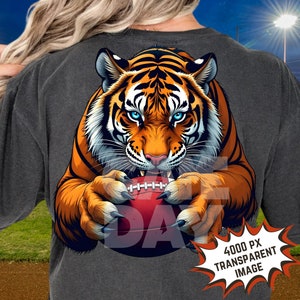Tigers football mascot png Tigers T-shirt Sublimation Digital File Tigers School spirit shirt tiger mascot tiger logo Instant download