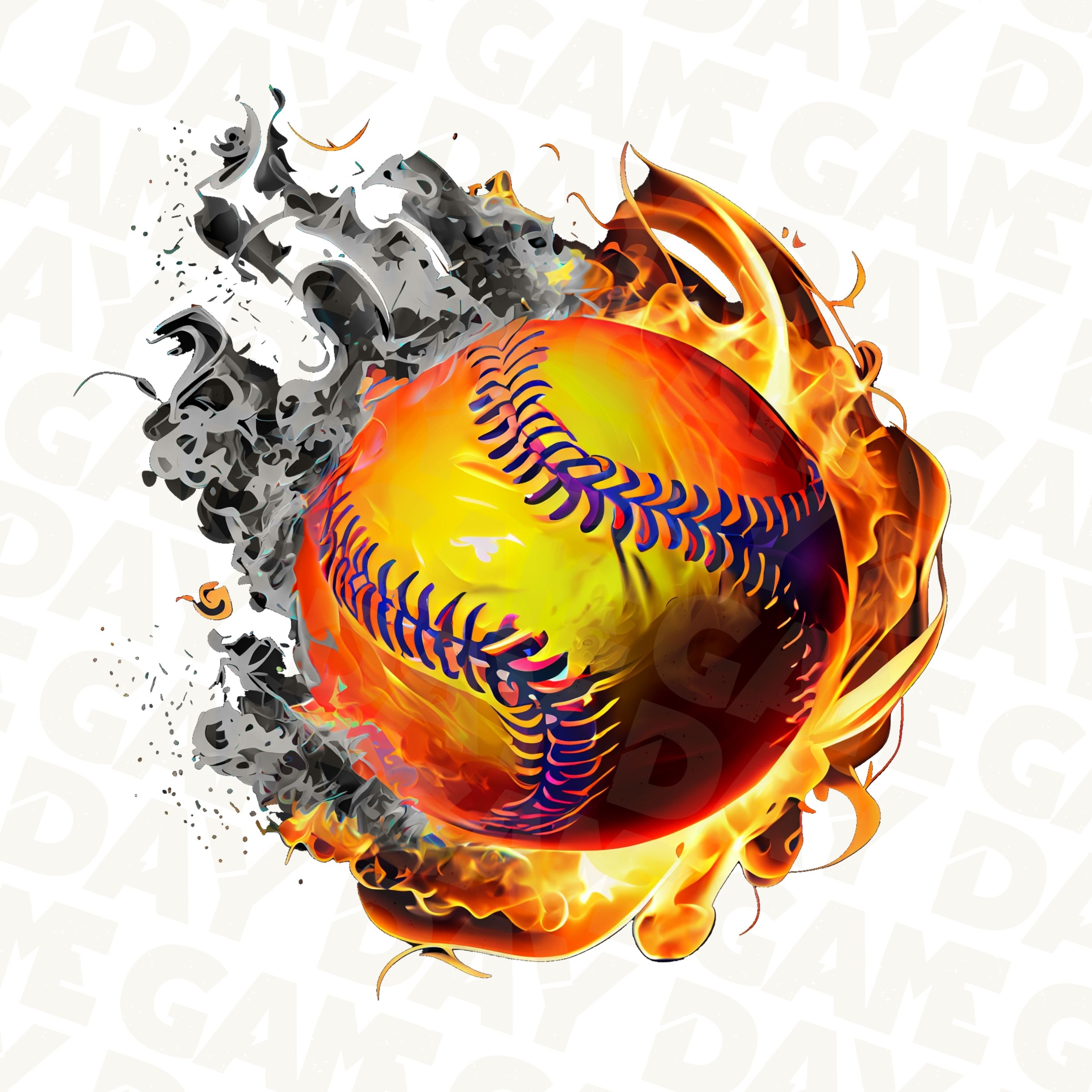 Softball on Fire Png Softball Png Softball Fireball Softball in Flames
