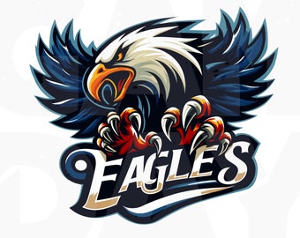 Eagle Shirt PNG | sports eagle png l Eagle Spirit PNG | Eagle mascot png SVG | Football Eagle png | eagles team mascot png. Instant download