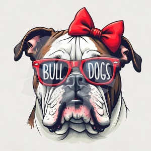 Red Bulldogs png | Bulldogs school mascot png | bulldogs school spirit png |Coquette bulldogs sport logo png | Bulldogs shirt sublimation