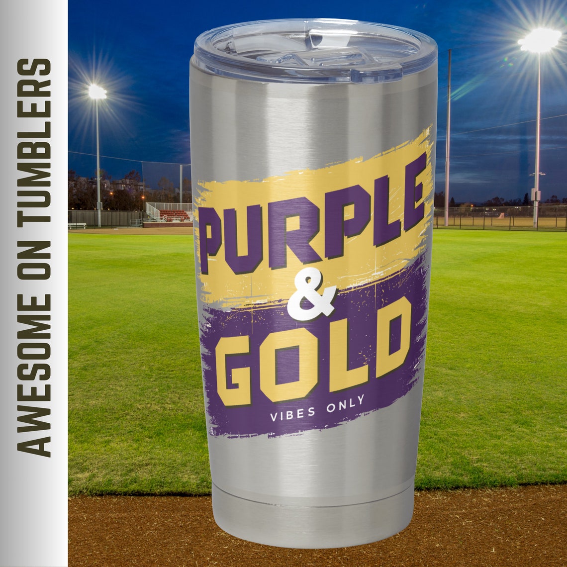 Purple and Gold School Spirit Design: Mascot College Logo (PNG Digital ...