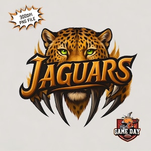 Jaguars PNG, jaguars Shirt PNG | jaguars mascot png | jaguars claw Sublimation design l jaguars Spirit PNG print file Instant download