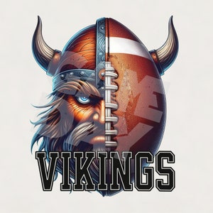 Football Vikings png Vikings Shirt PNG | Vikings mascot png | Vikings football Sublimation design l Vikings Spirit PNG | Instant download