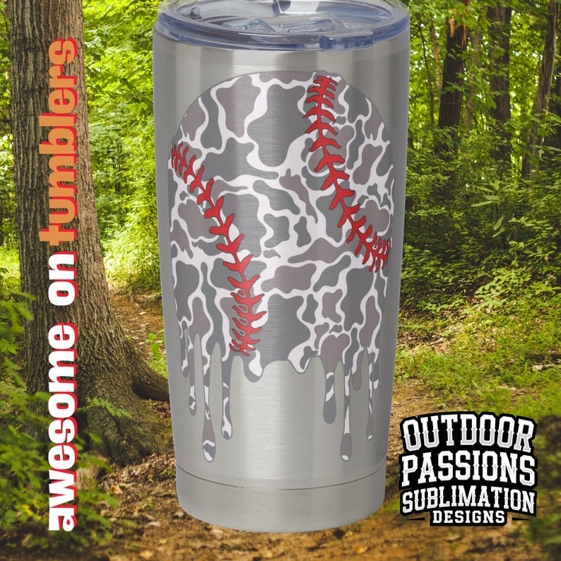 Camo Drip Baseball PNG: Sublimation Design (digital Download) - Etsy