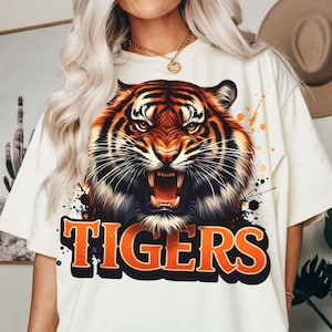 Angry Tiger png | Tiger Mascot png | Tiger Shirt PNG | Tiger T-shirt Sublimation design l Tiger Spirit PNG Instant download