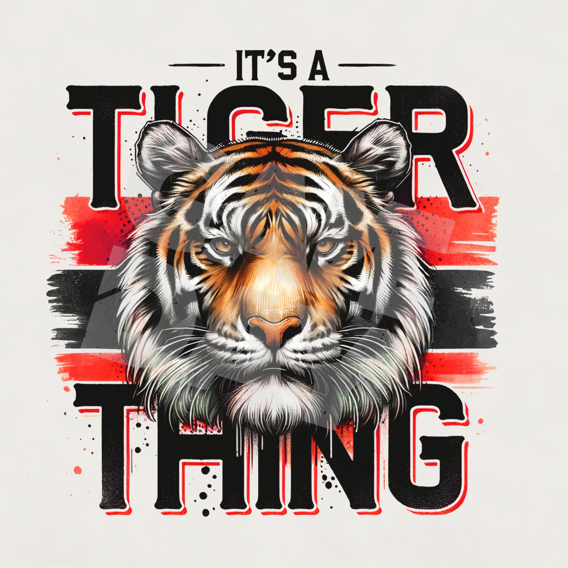 Red Tiger Shirt - Etsy